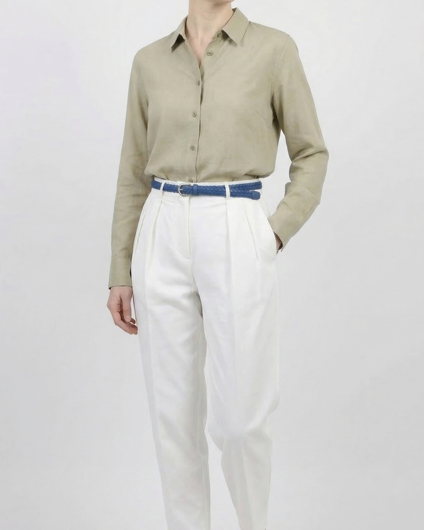 Woven Leather Belt - BE018