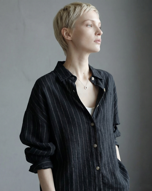 Cool Tones Airy Stripe Shirt - SH043