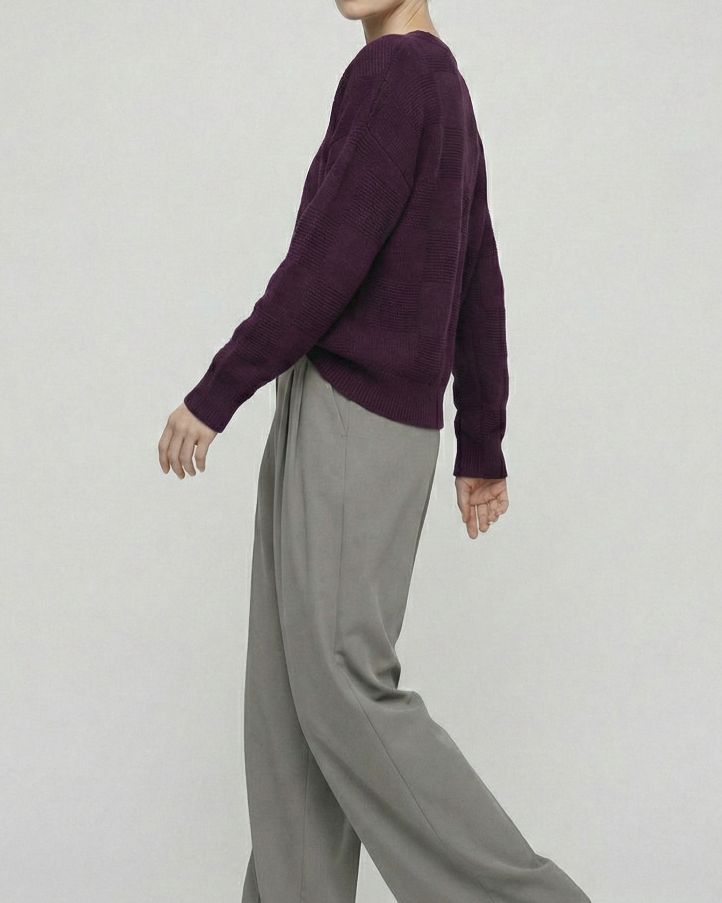 Textured Wool-Blend Knit - KN033