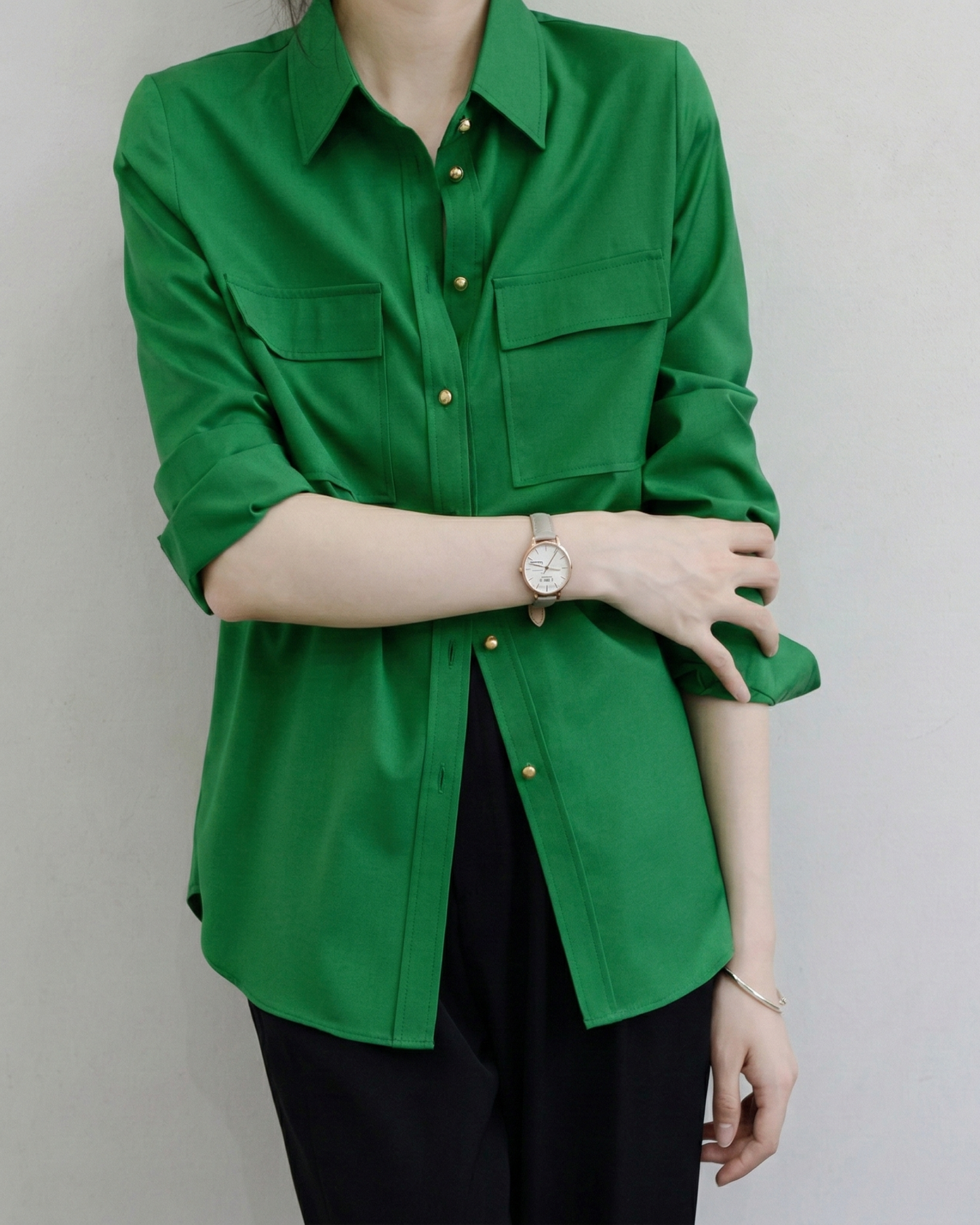 Jade Green Loose Shirt - SH047