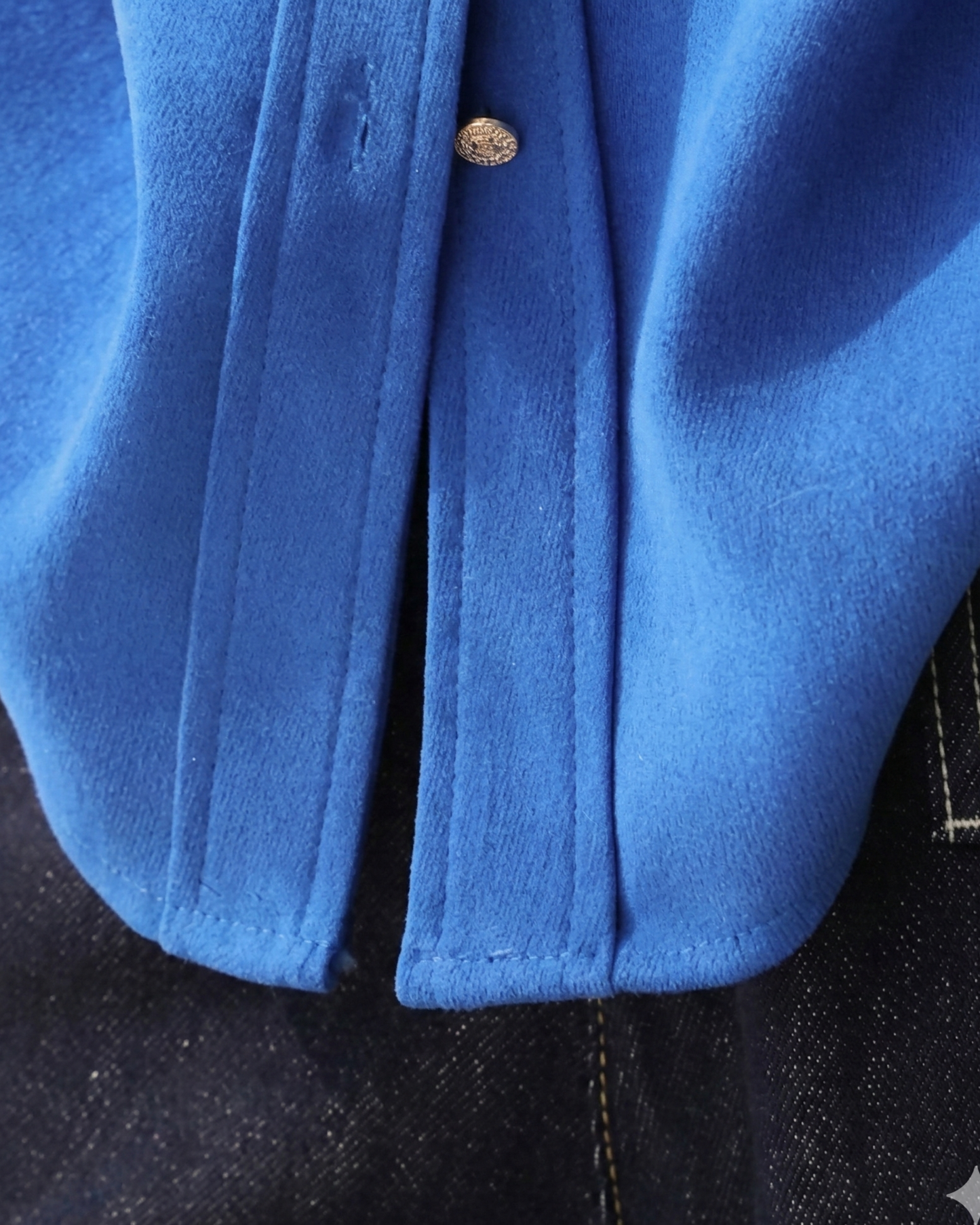 Royal Blue French Style Shirt - SH040