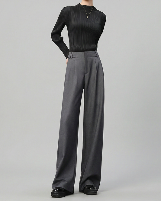 Fluid Straight Wide Slacks - BT043