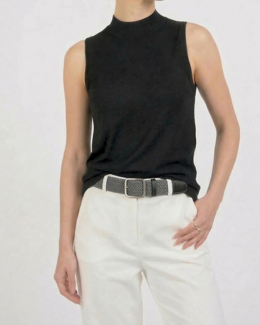 Ash Gray Weave Belt - BE019