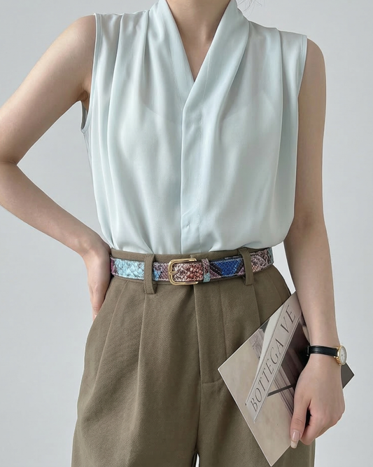 Sapphire Leather Belt - BE015