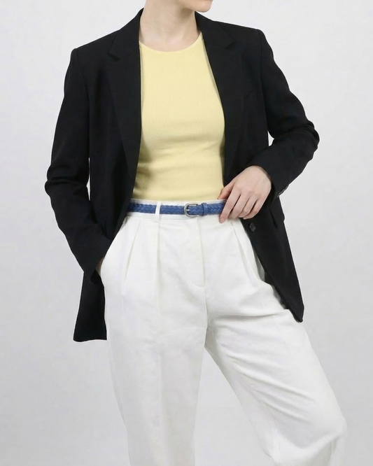 Woven Leather Belt - BE018