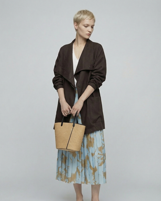 Oversized Draped Shirt - SH114