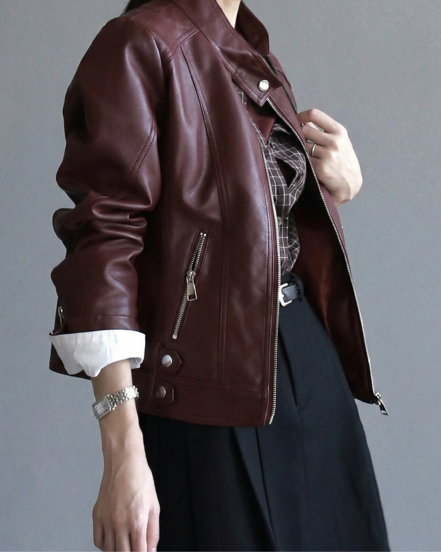 Stand Collar Zip Jacket - OT034