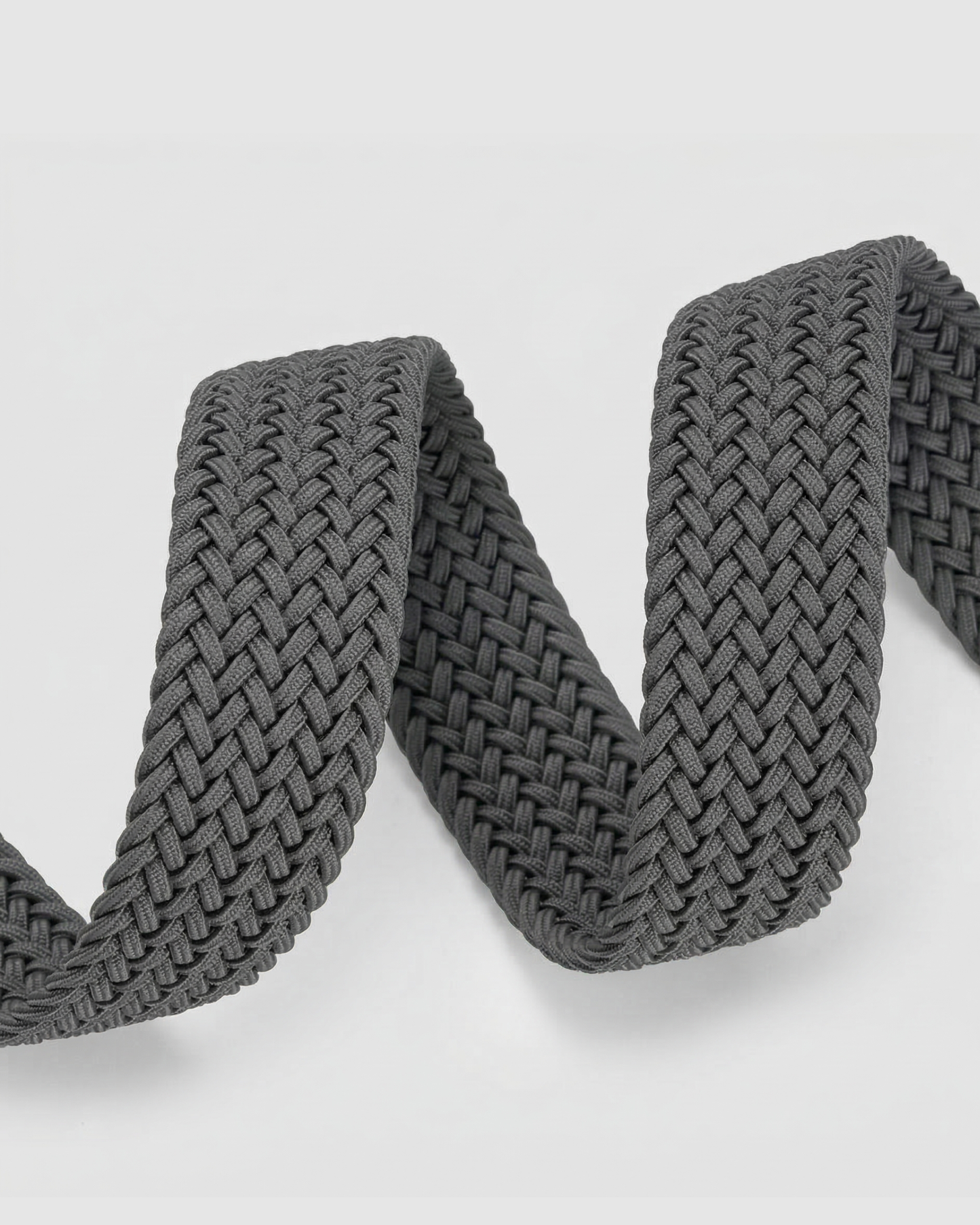 Ash Gray Weave Belt - BE019