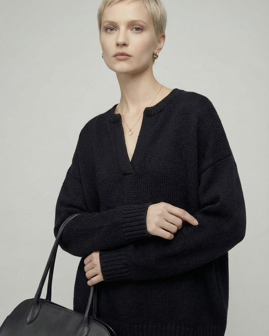 V-Neck Pullover Knit - KN038