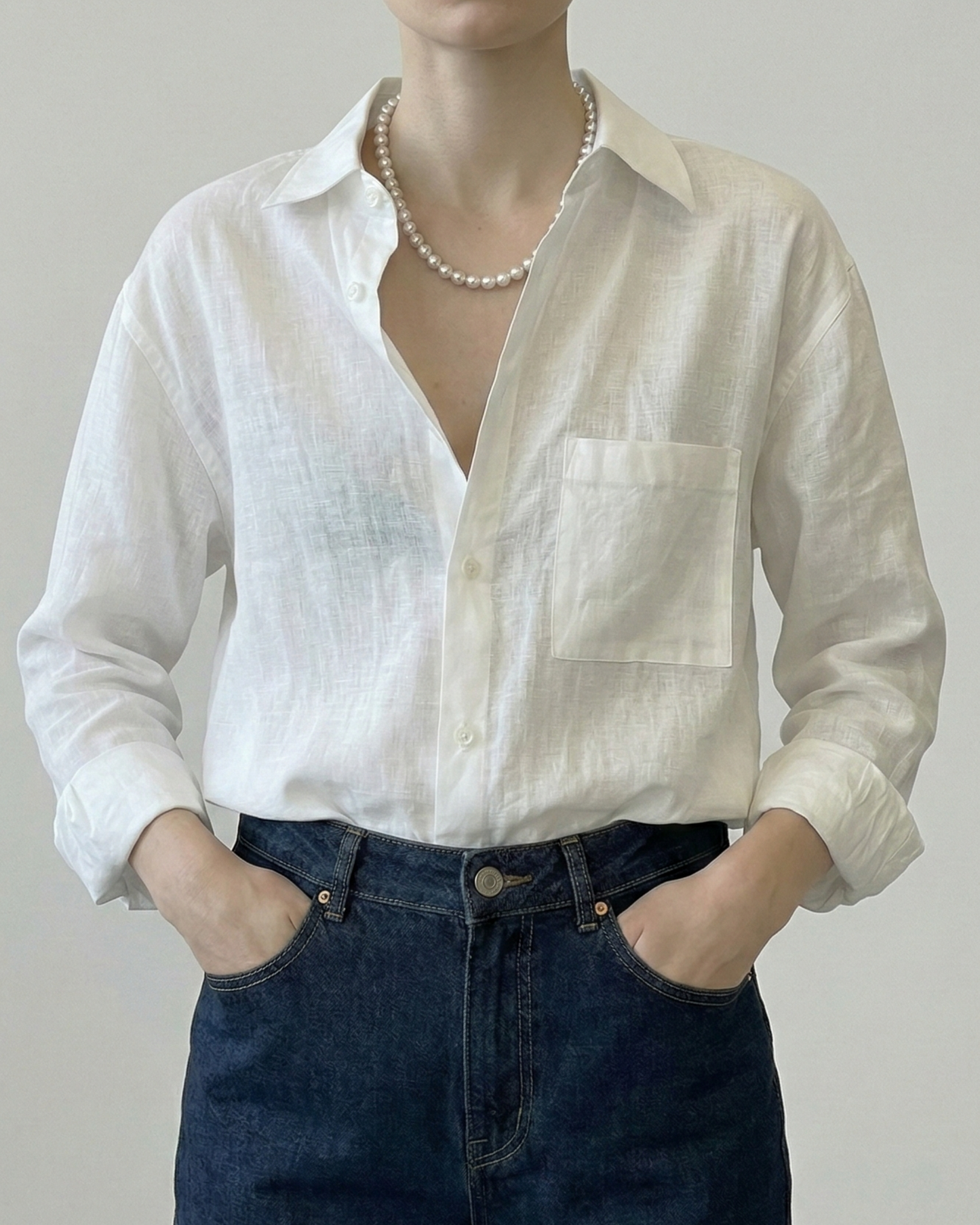 Oversized Draped Shirt - SH107