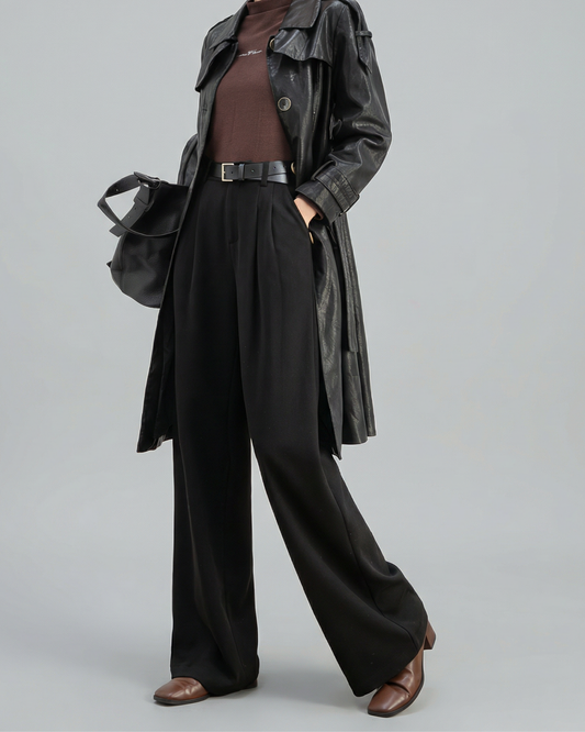 Draped Wide Slacks - BT048
