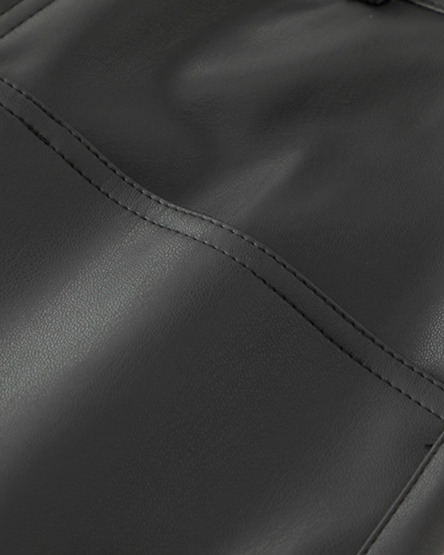 Faux Leather Wide Pants - BT032