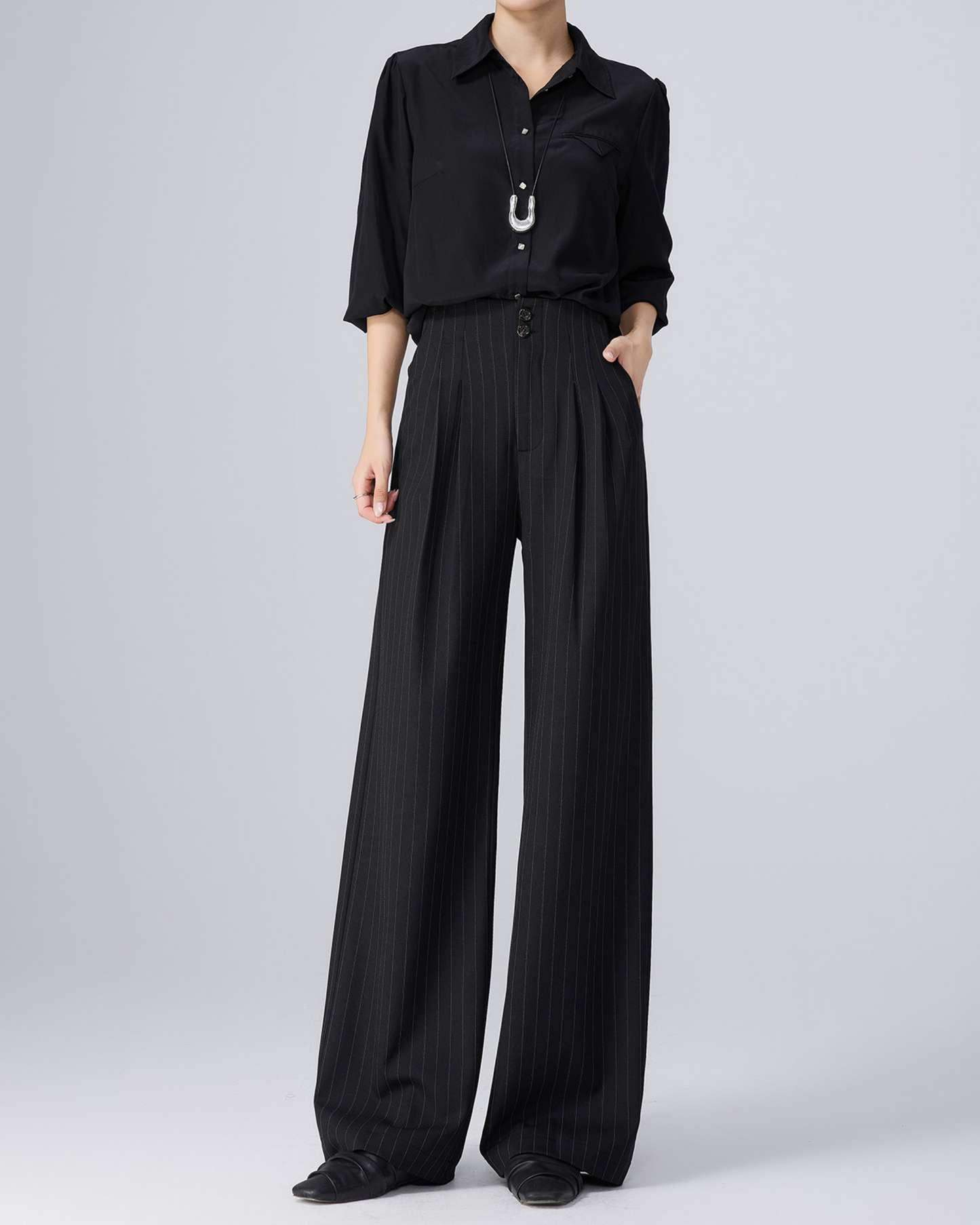 Pinstripe Tailored Slacks - BT045