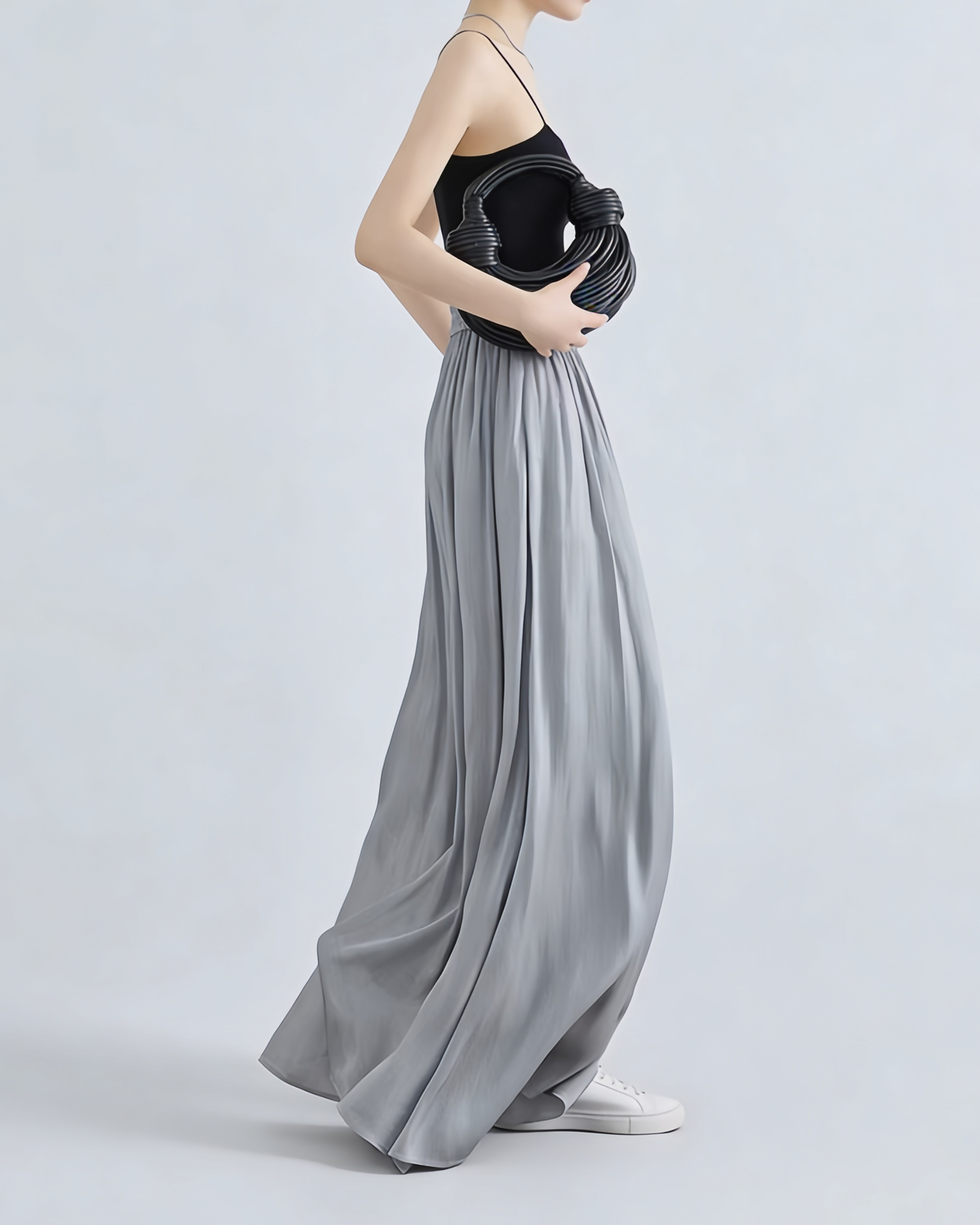 Flowy Draped Wide Pants - BT102