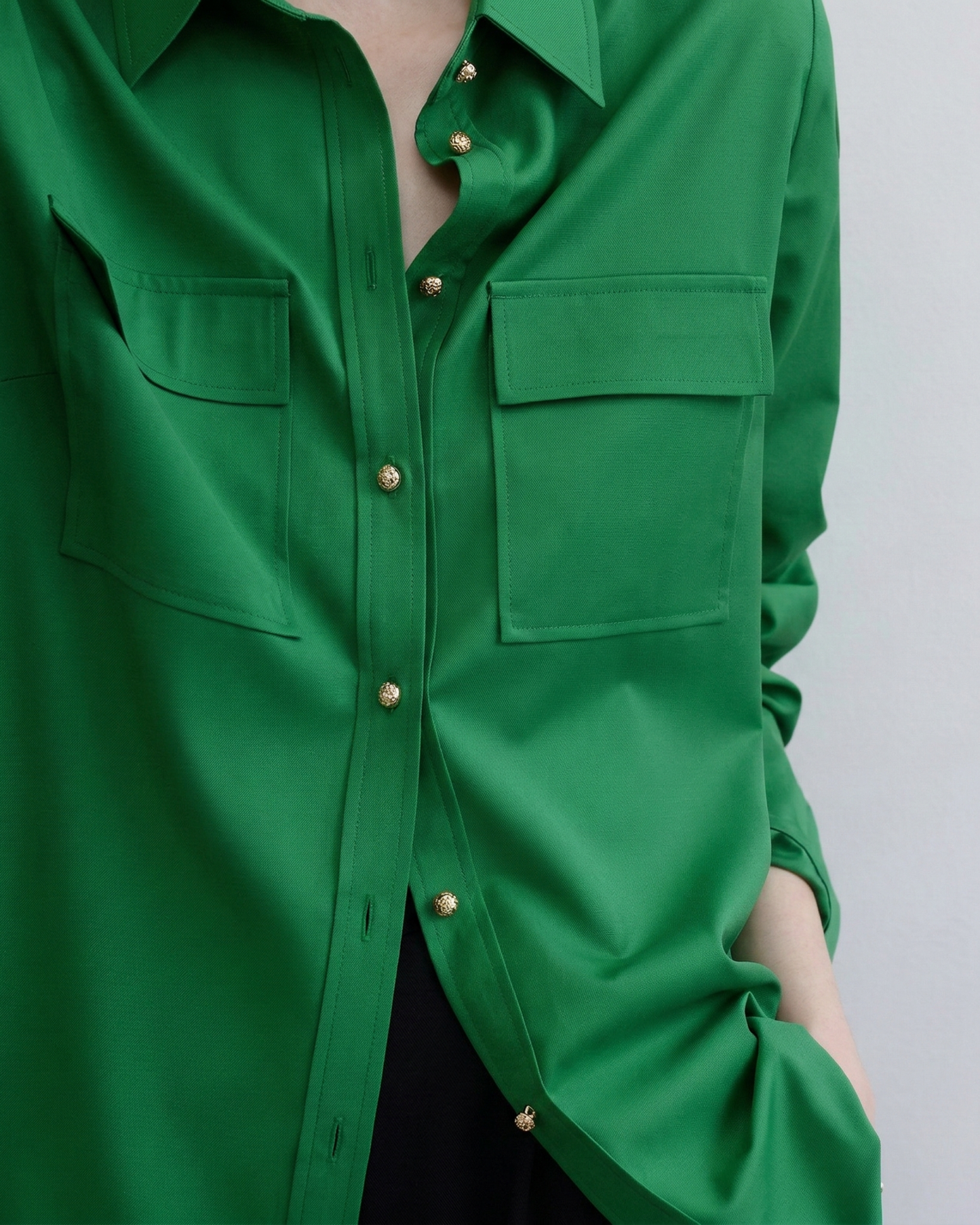 Jade Green Loose Shirt - SH047