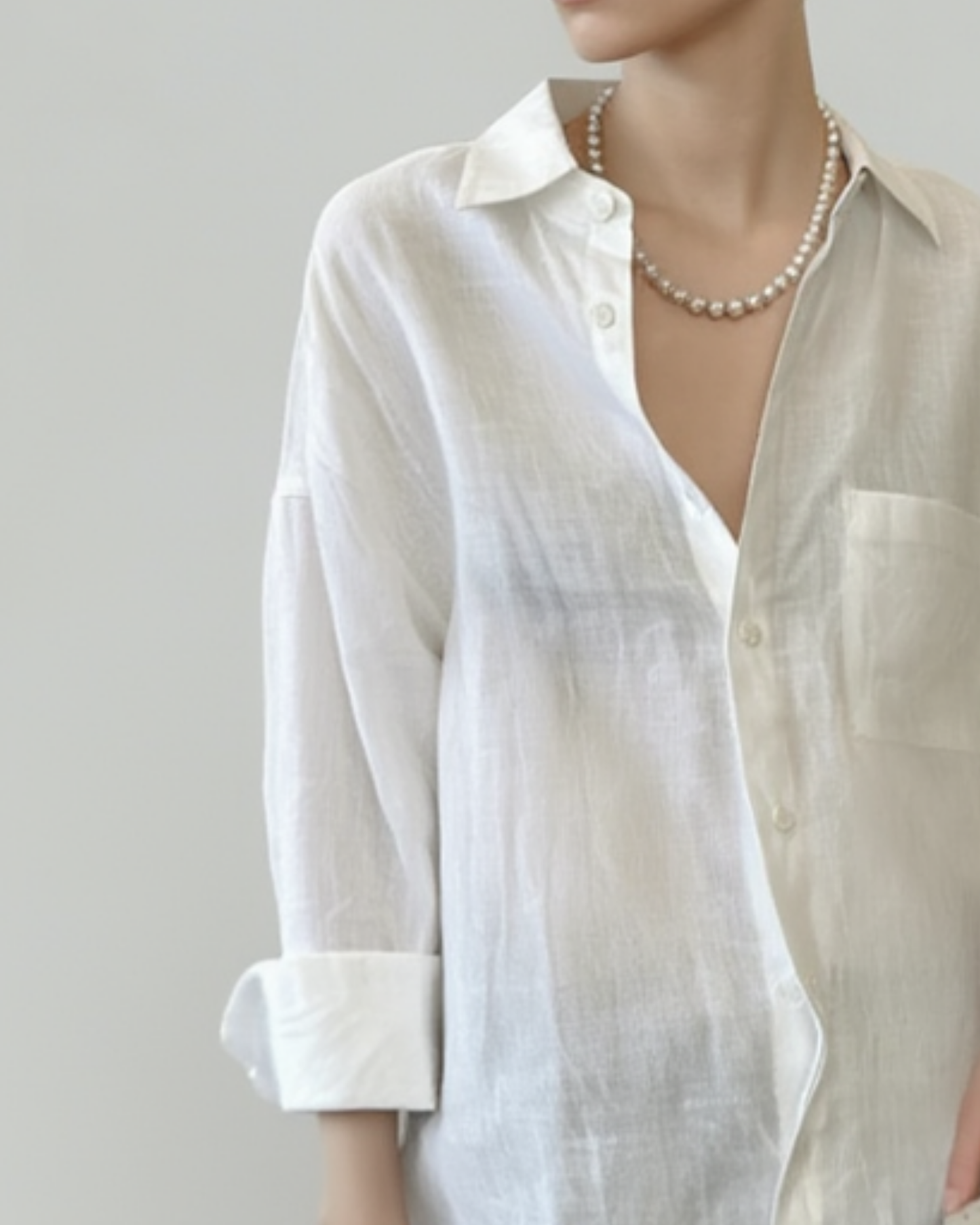 Oversized Draped Shirt - SH107