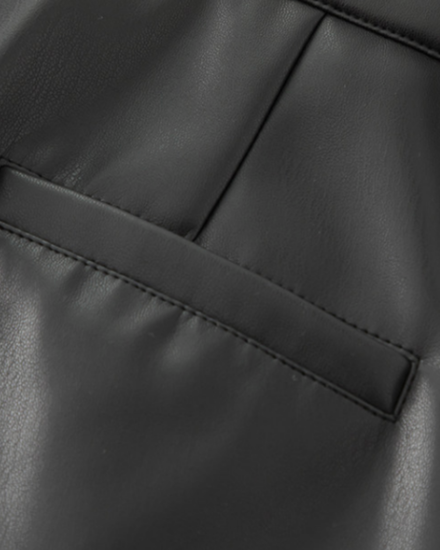 Faux Leather Wide Pants - BT032