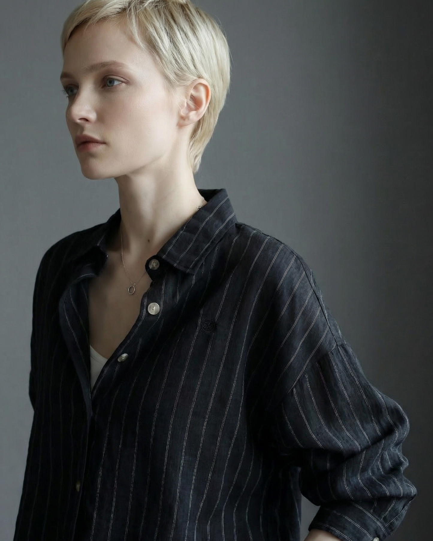 Cool Tones Airy Stripe Shirt - SH043