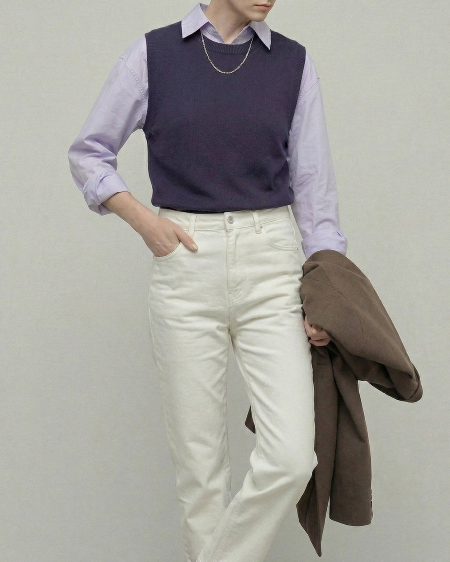 Misty Lavender Cotton Shirt - SH111