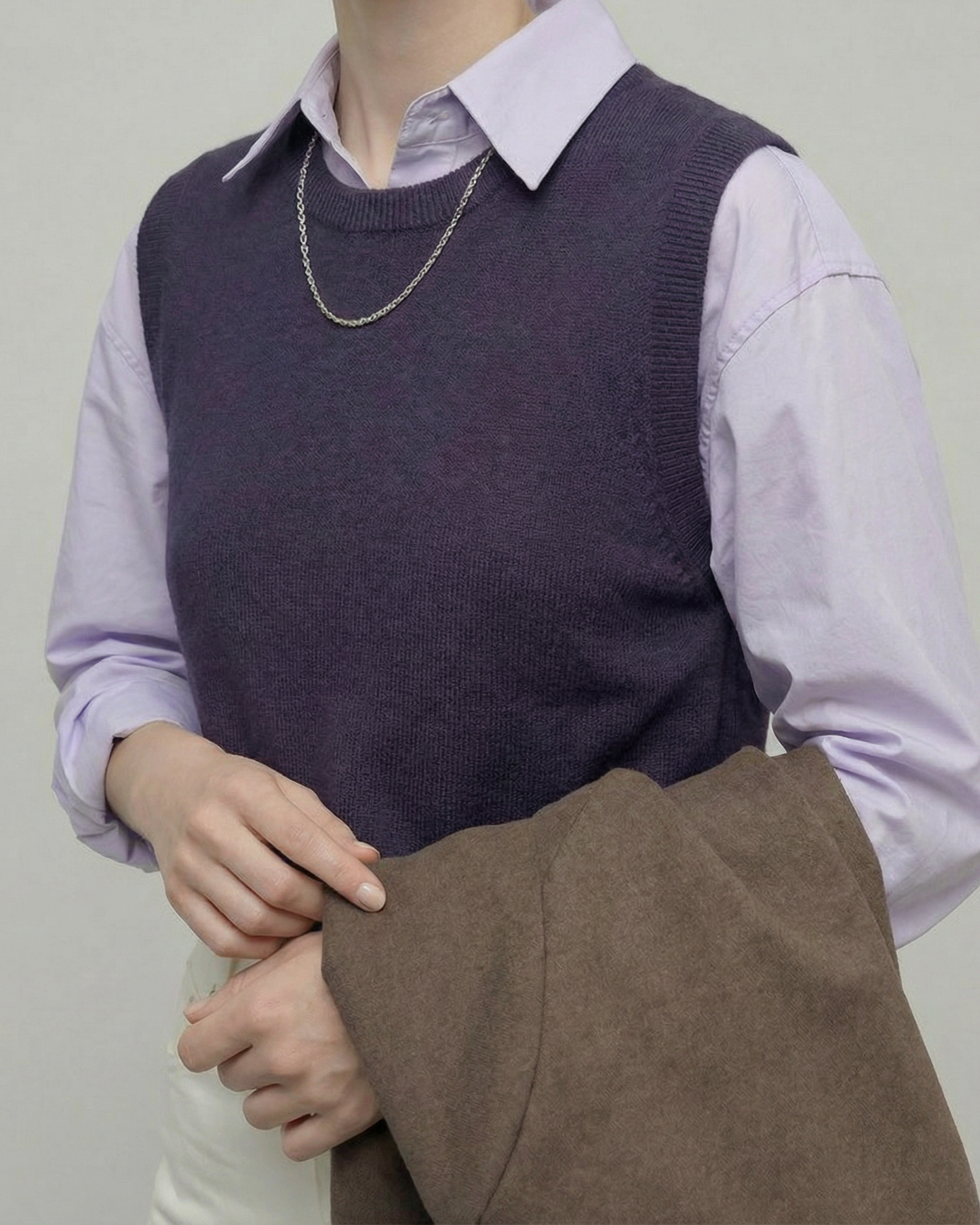 Misty Lavender Cotton Shirt - SH111