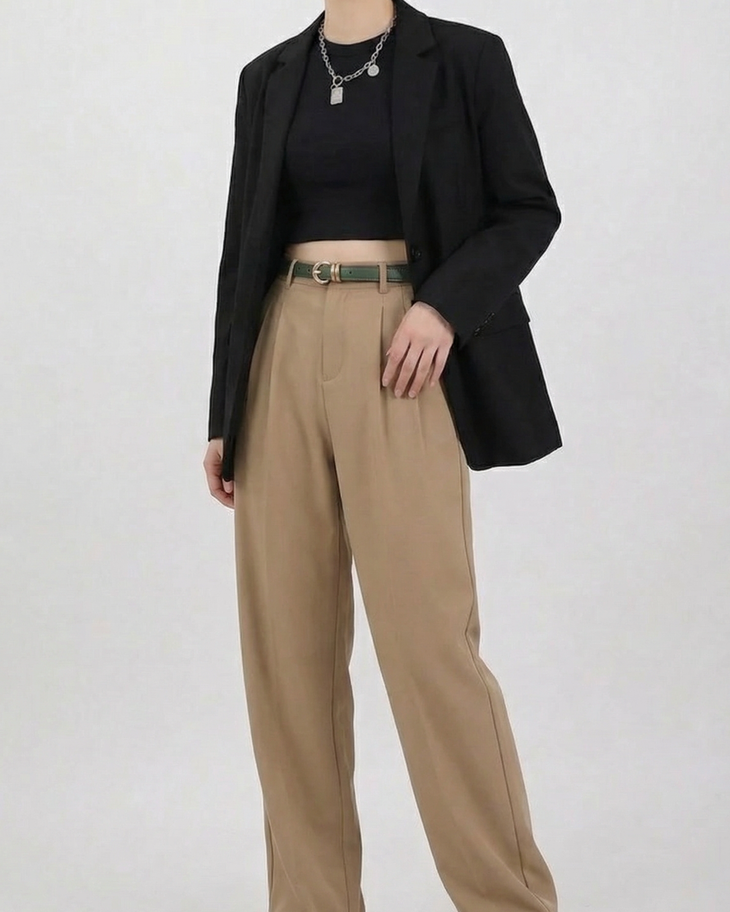 Deep Moss Leather Belt - BE011