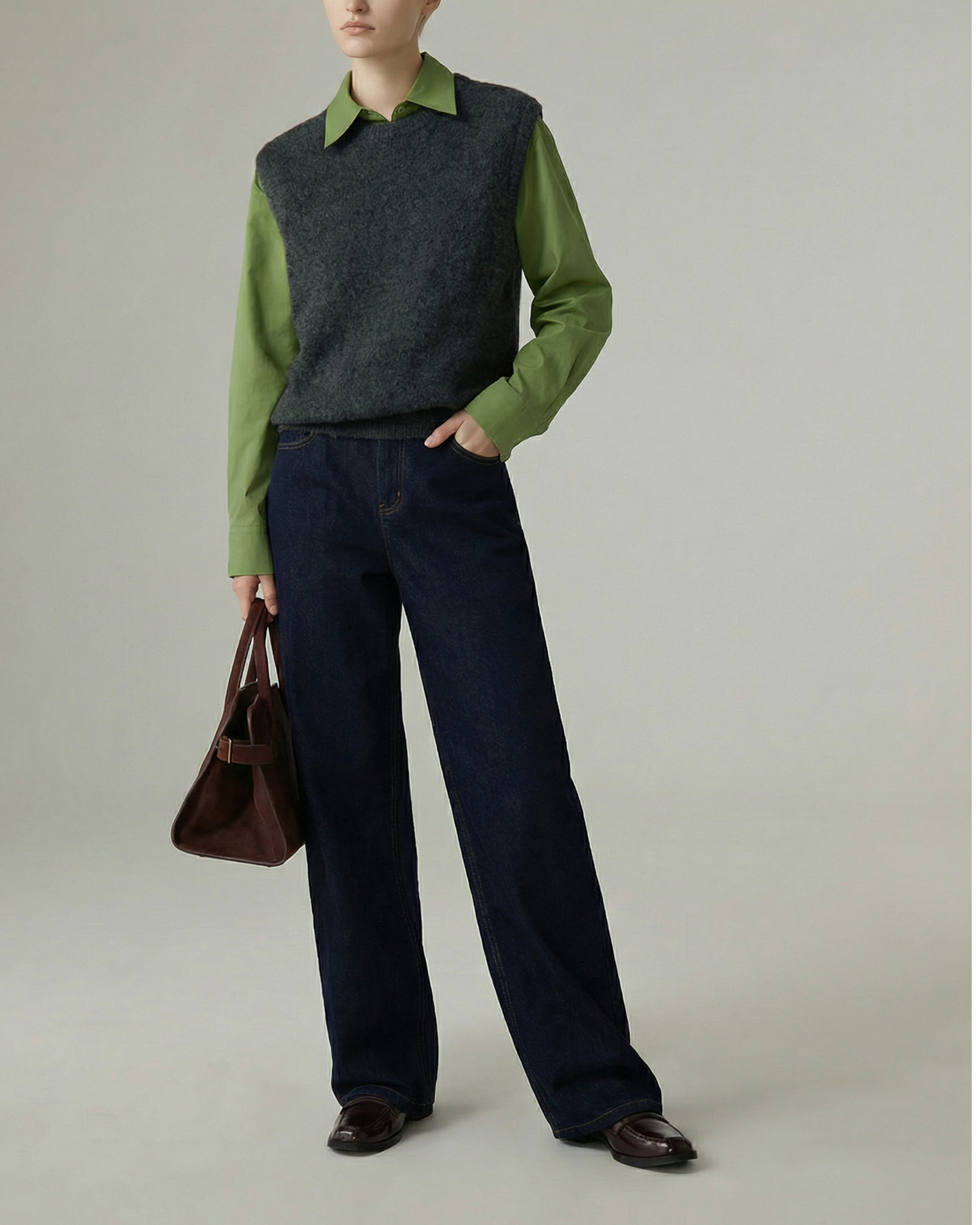 Brushed Velvet-Touch Shirt - SH034