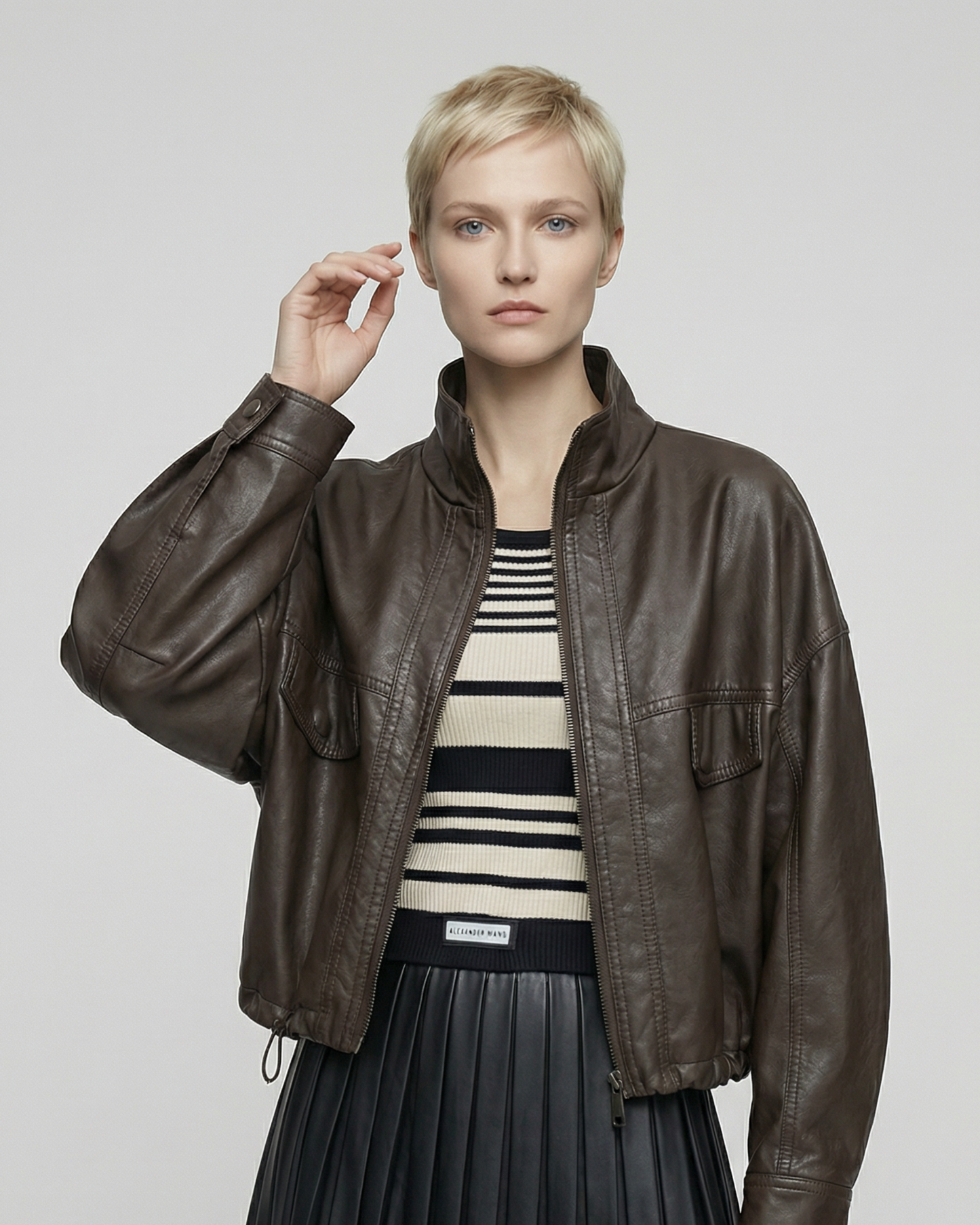 Lambskin Short Leather Jacket - OT032