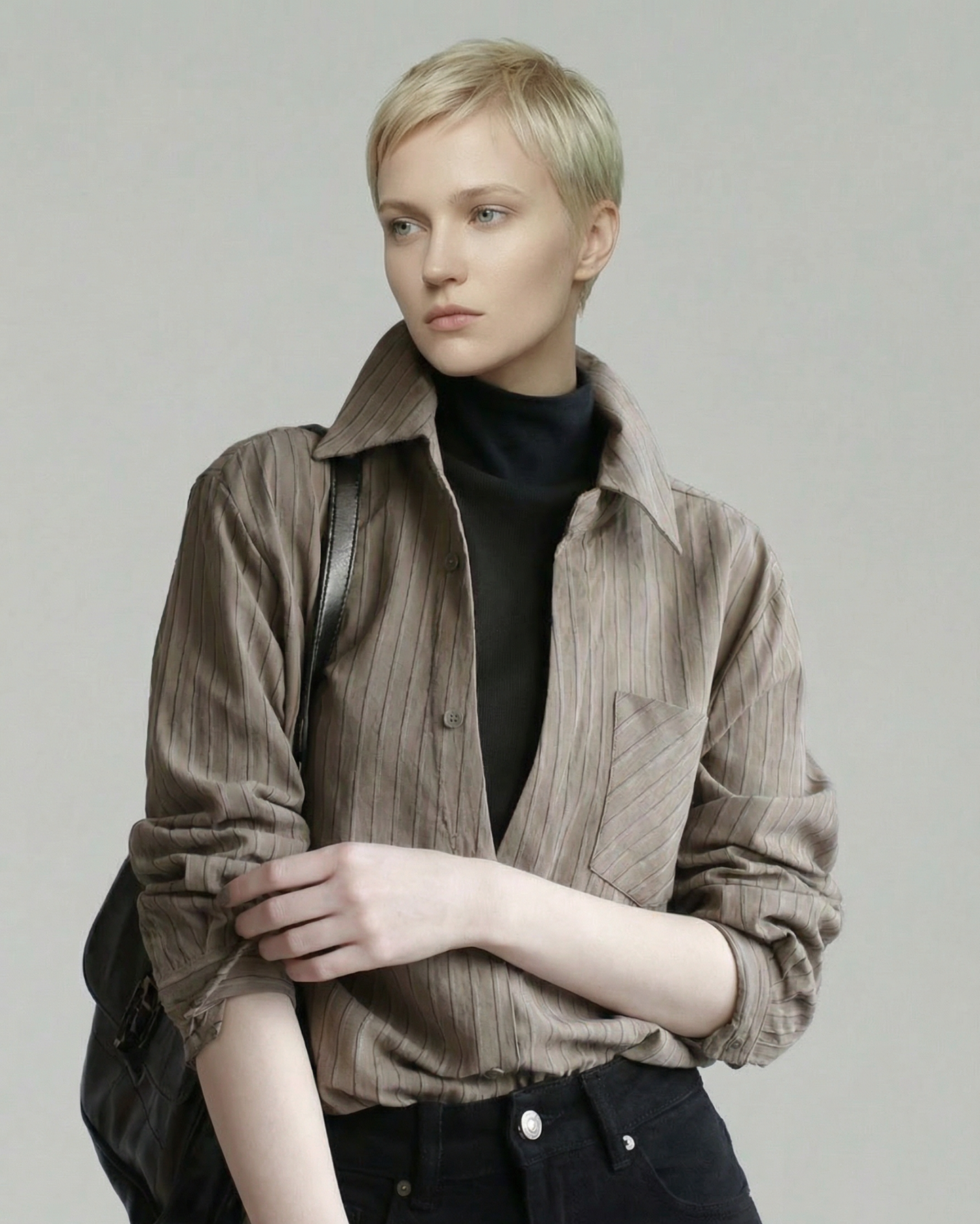 Striped Layered Shirt - SH044