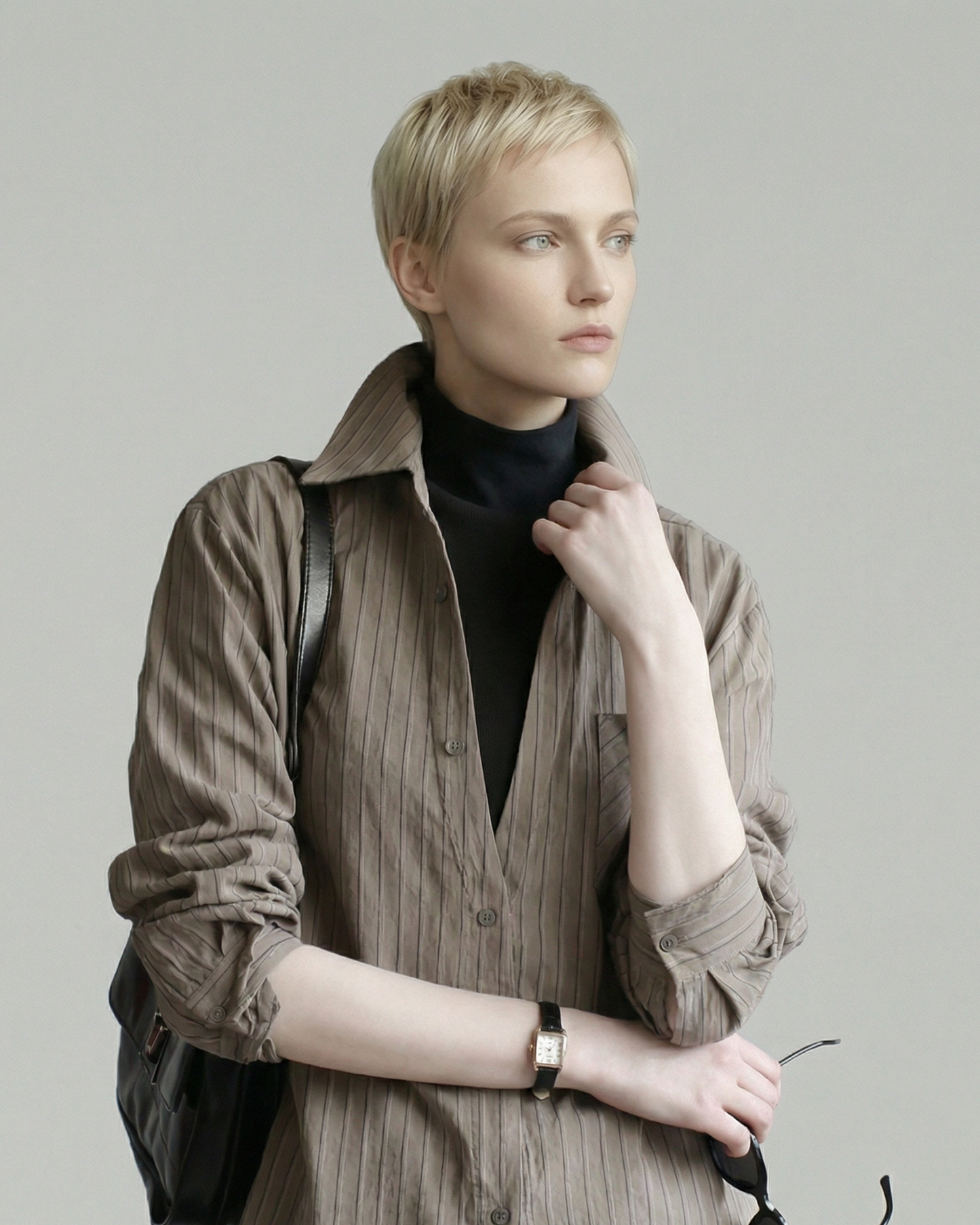 Striped Layered Shirt - SH044