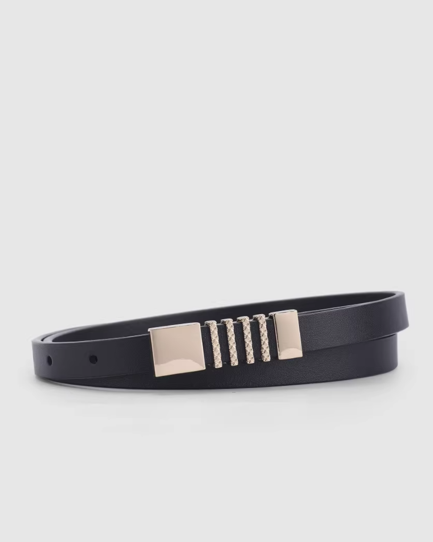 Minimal Bar Leather Belt - BE024