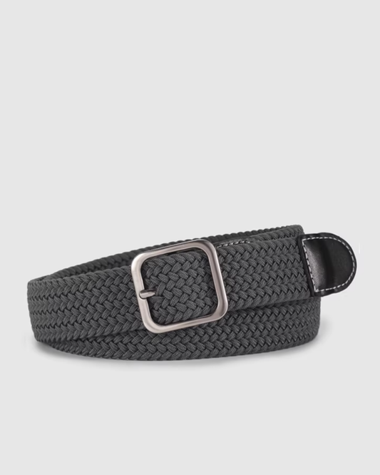 Ash Gray Weave Belt - BE019