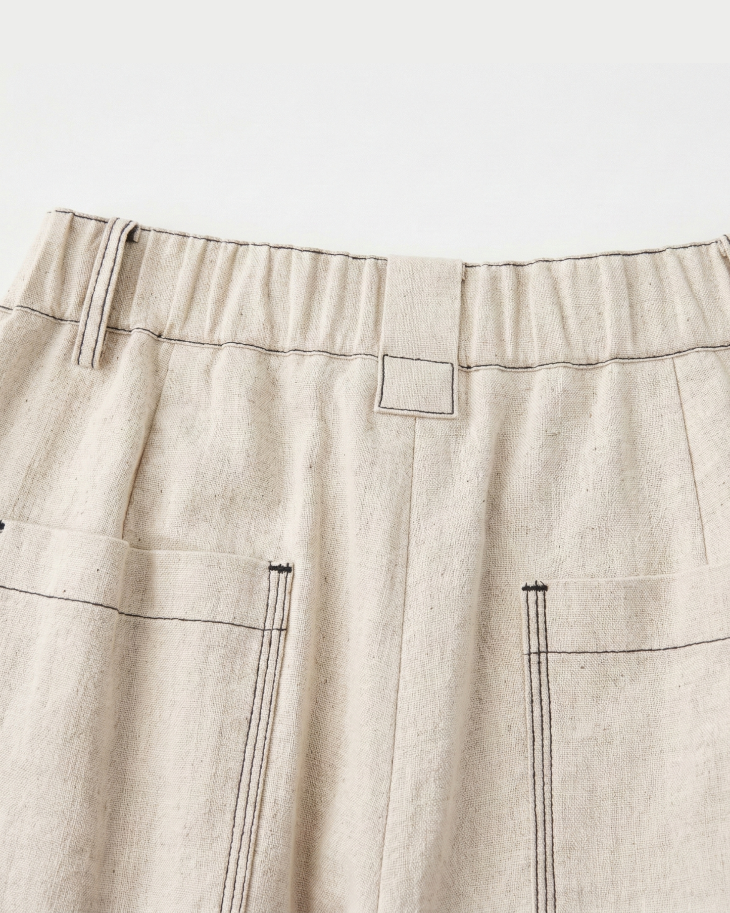 Linen Blend Wide Pants - BT101