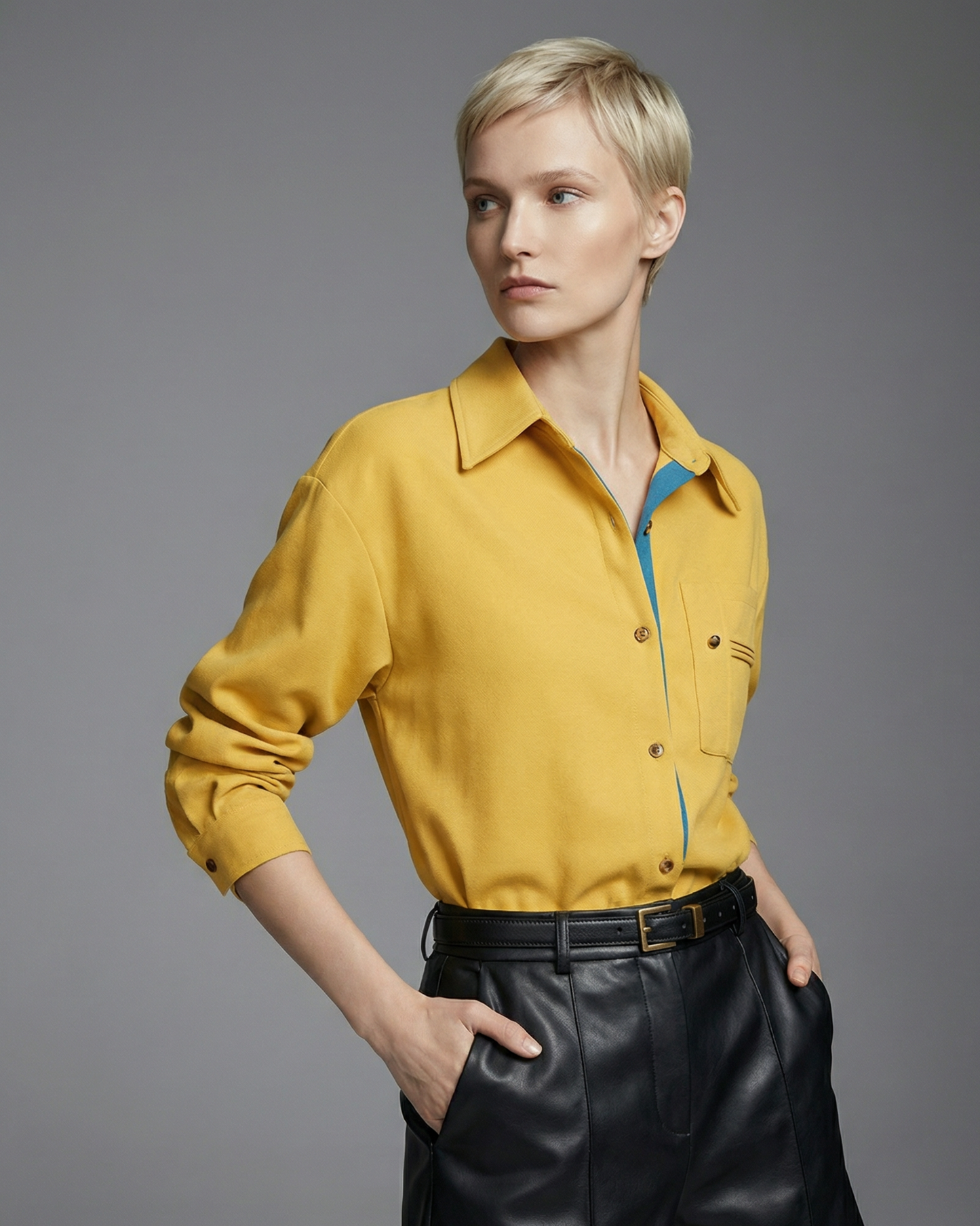 Modern Mustard Shirt - SH038