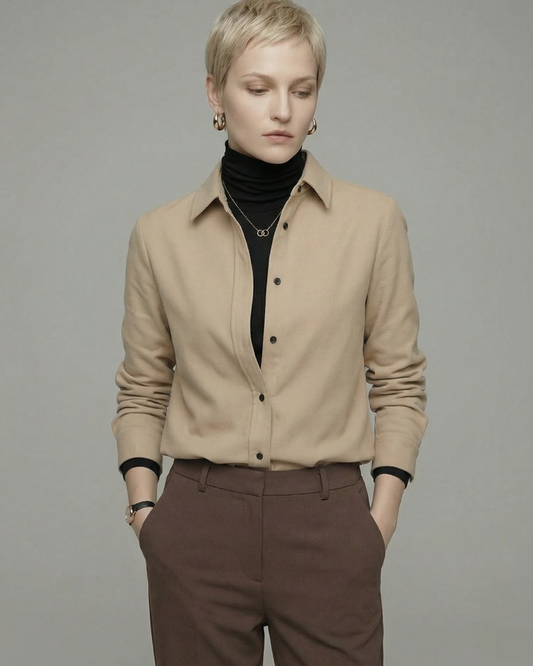 Camel Brushed Shirt - SH041