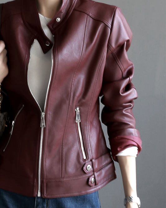 Stand Collar Zip Jacket - OT034