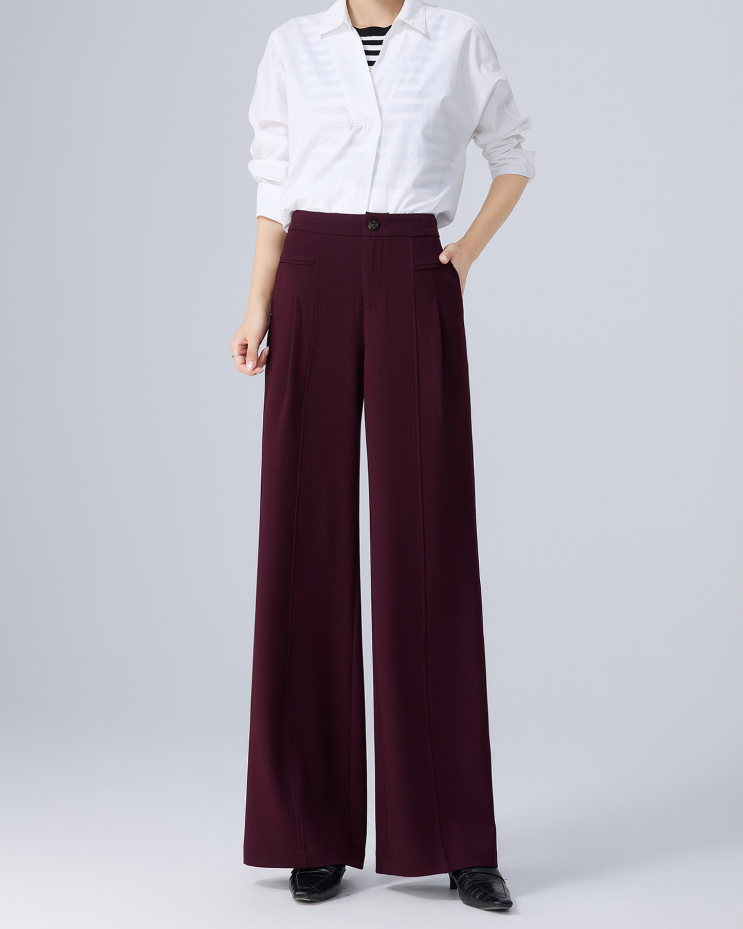 Wide Straight Slacks - BT047