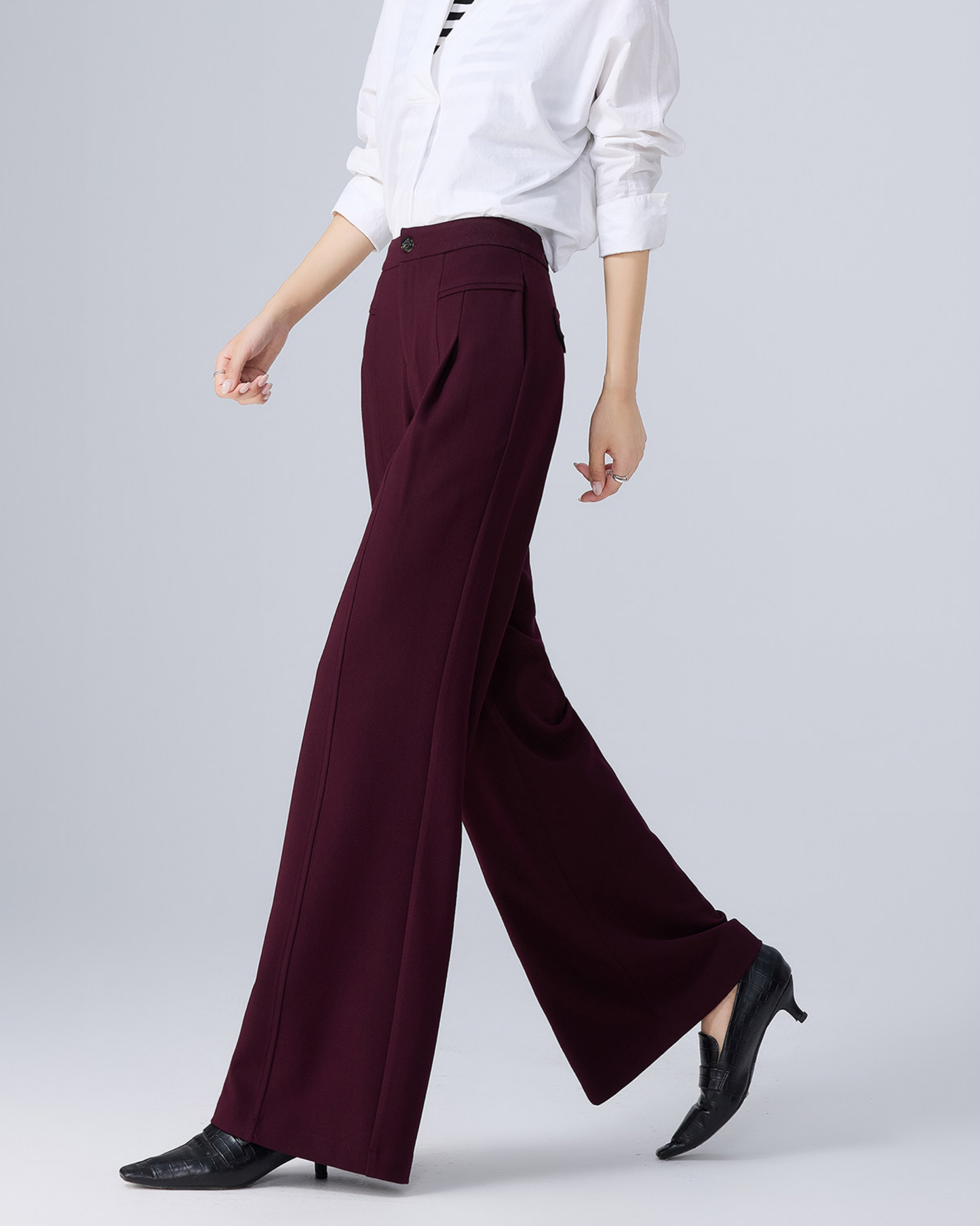 Wide Straight Slacks - BT047