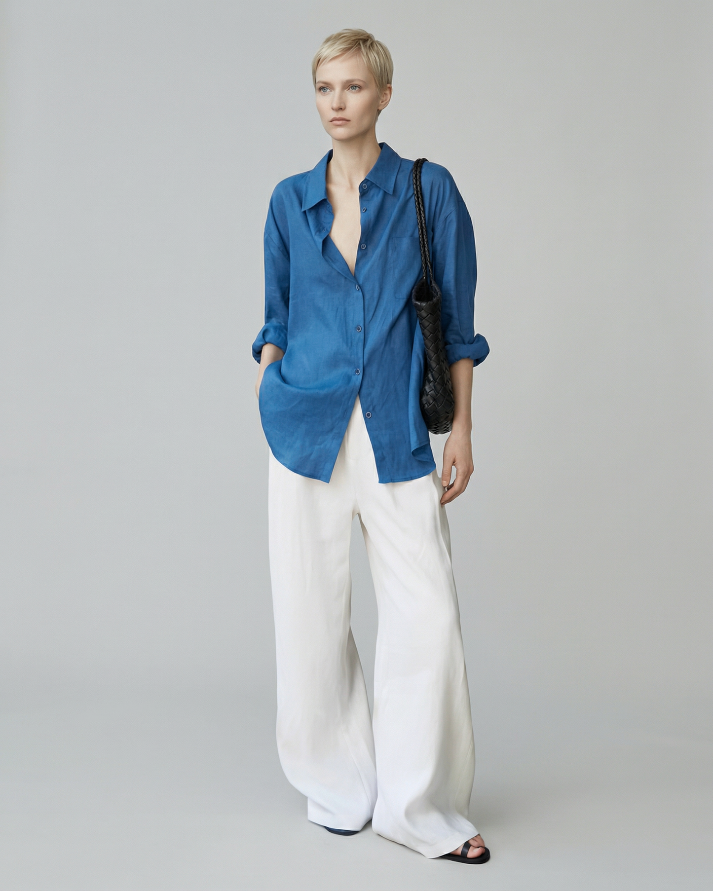 Oversized Draped Shirt - SH107