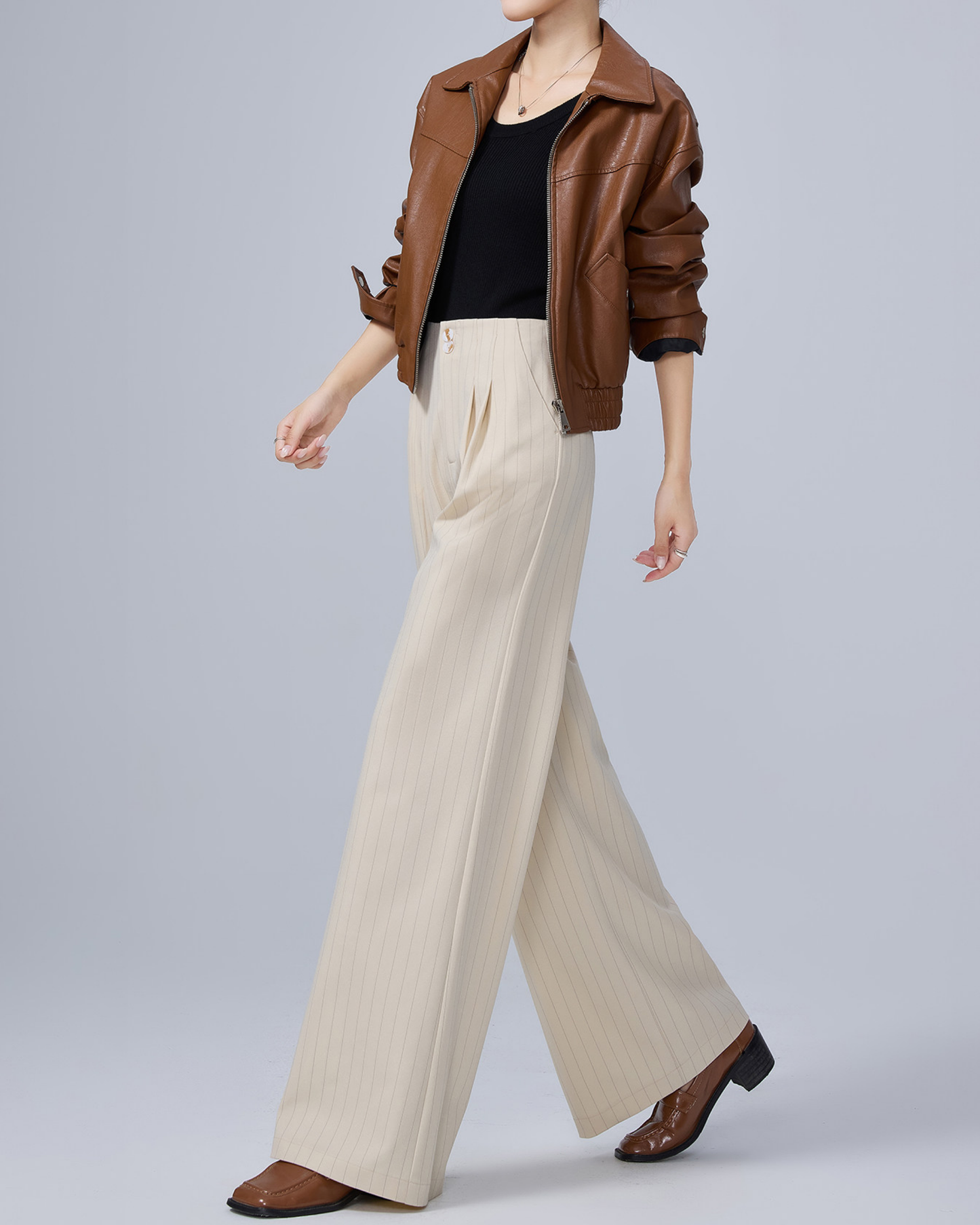 Pinstripe Tailored Slacks - BT045