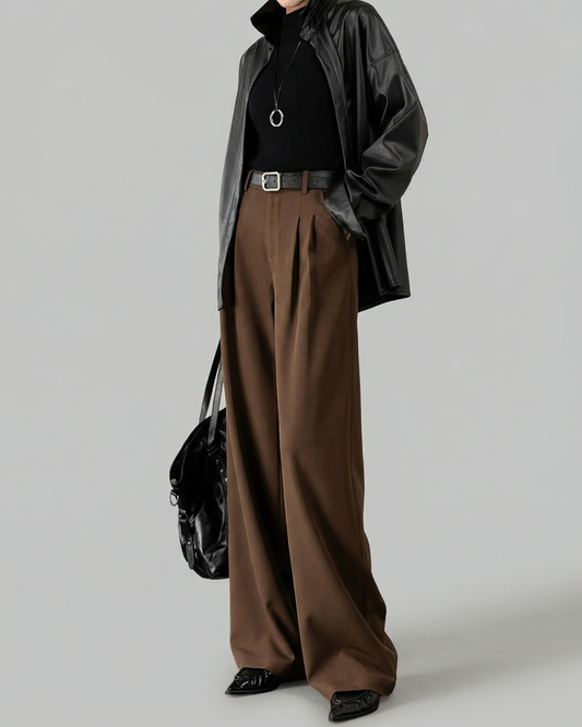Draped Wide Slacks - BT048