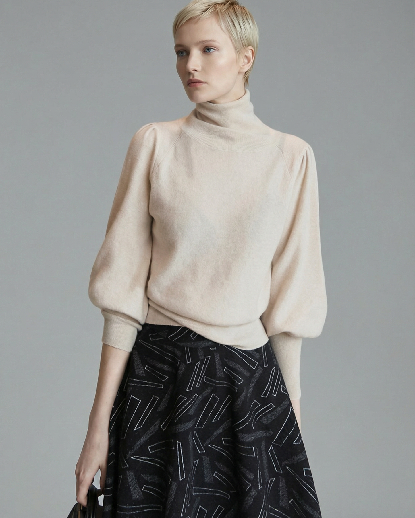 Puff Sleeve Knit - KN034