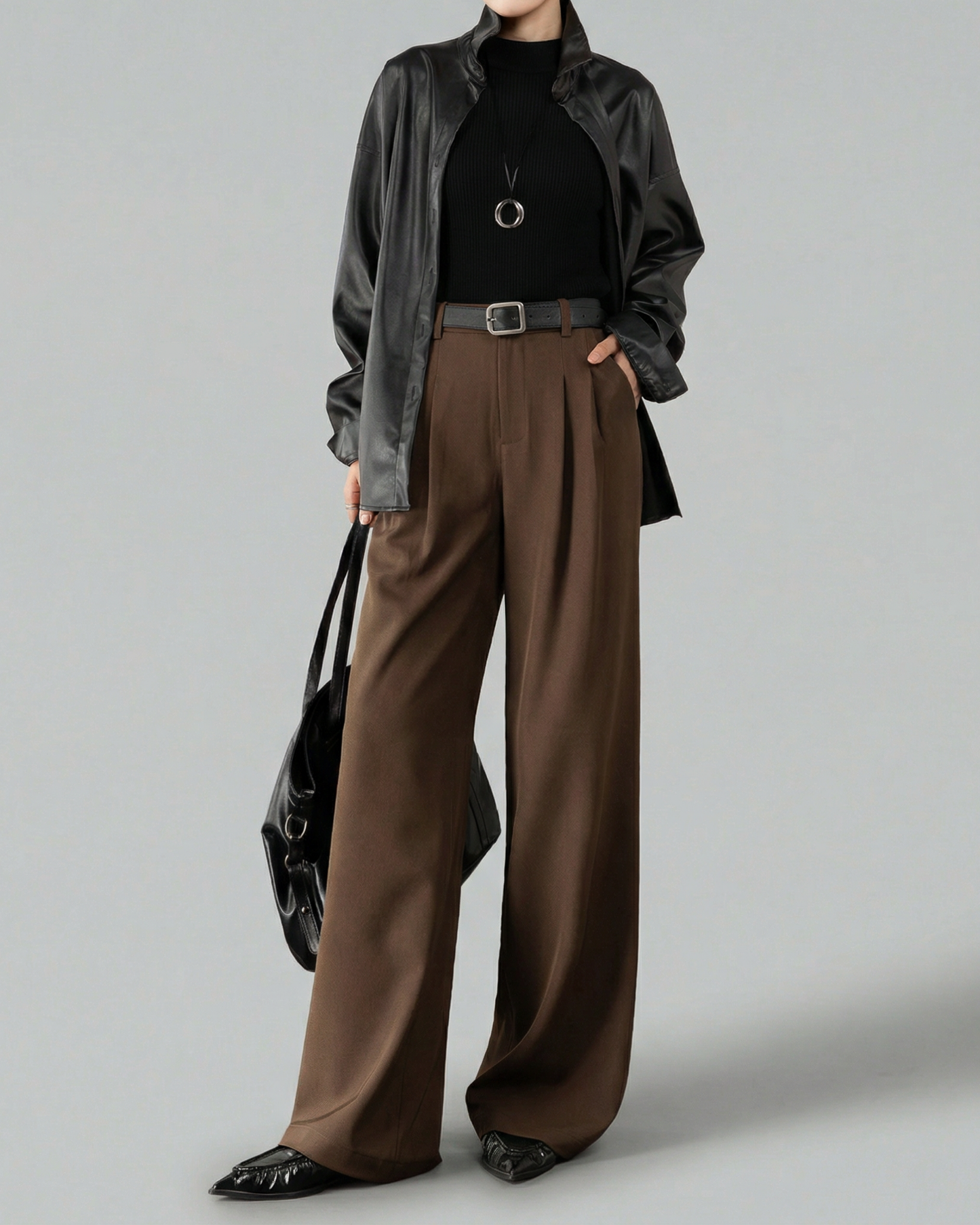 Draped Wide Slacks - BT048