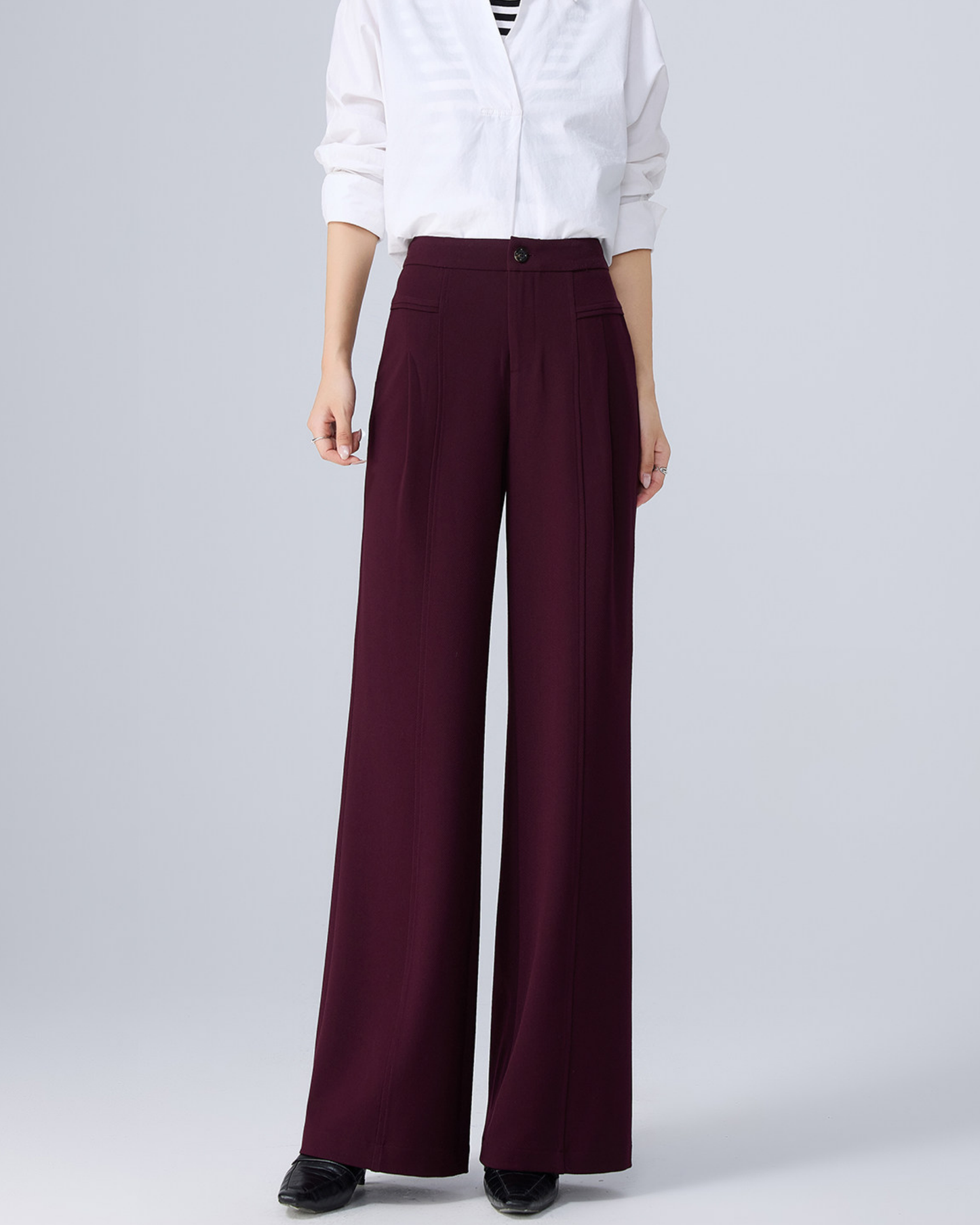 Wide Straight Slacks - BT047