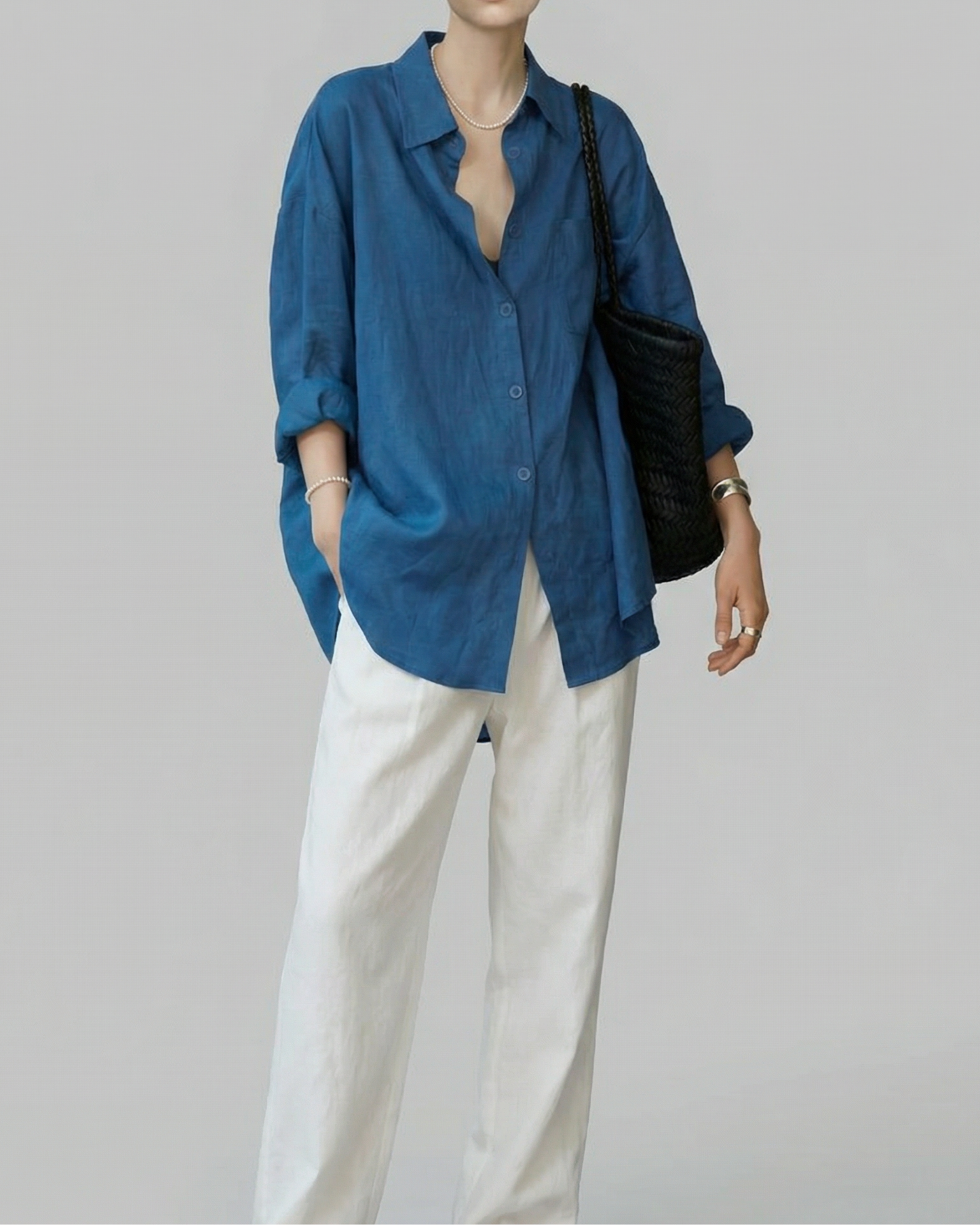 Oversized Draped Shirt - SH107