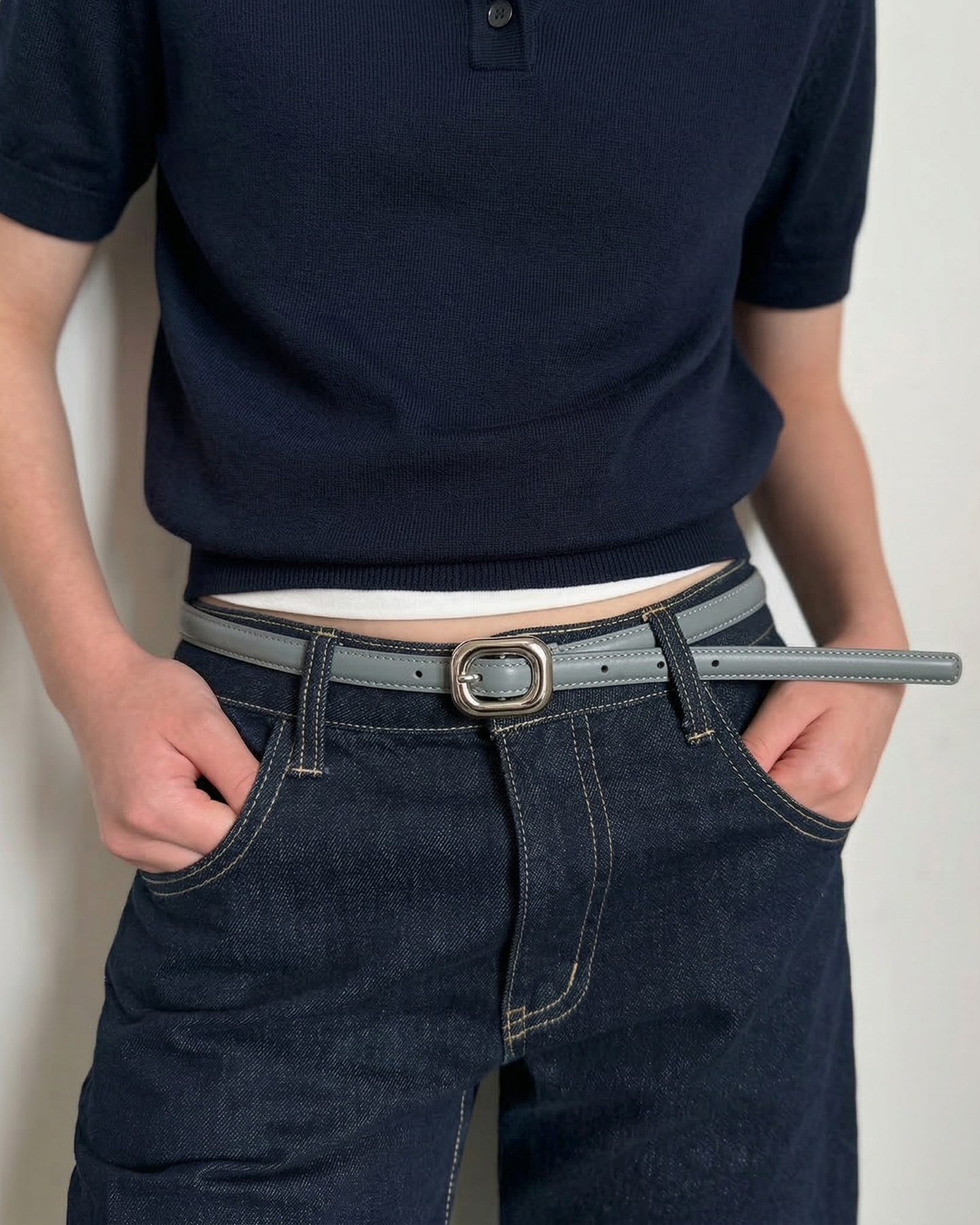 Classic Square Accent Belt- BE026