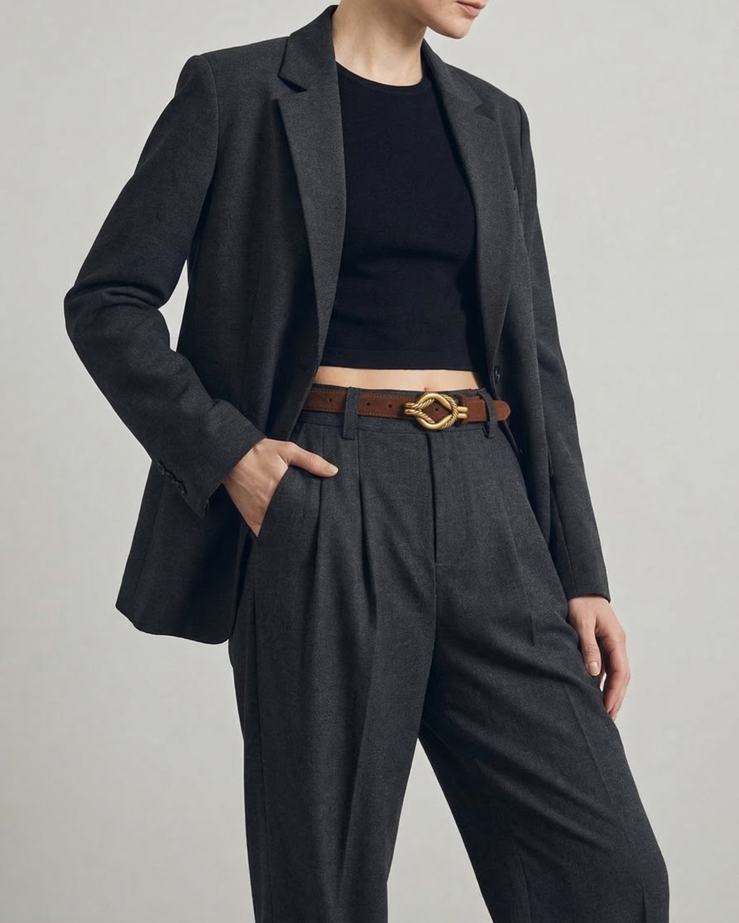 Vintage Knot Leather Belt - BE023