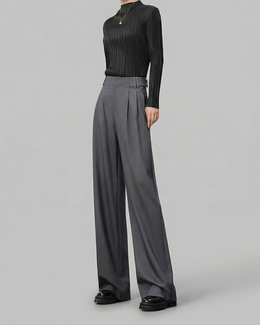Fluid Straight Wide Slacks - BT043