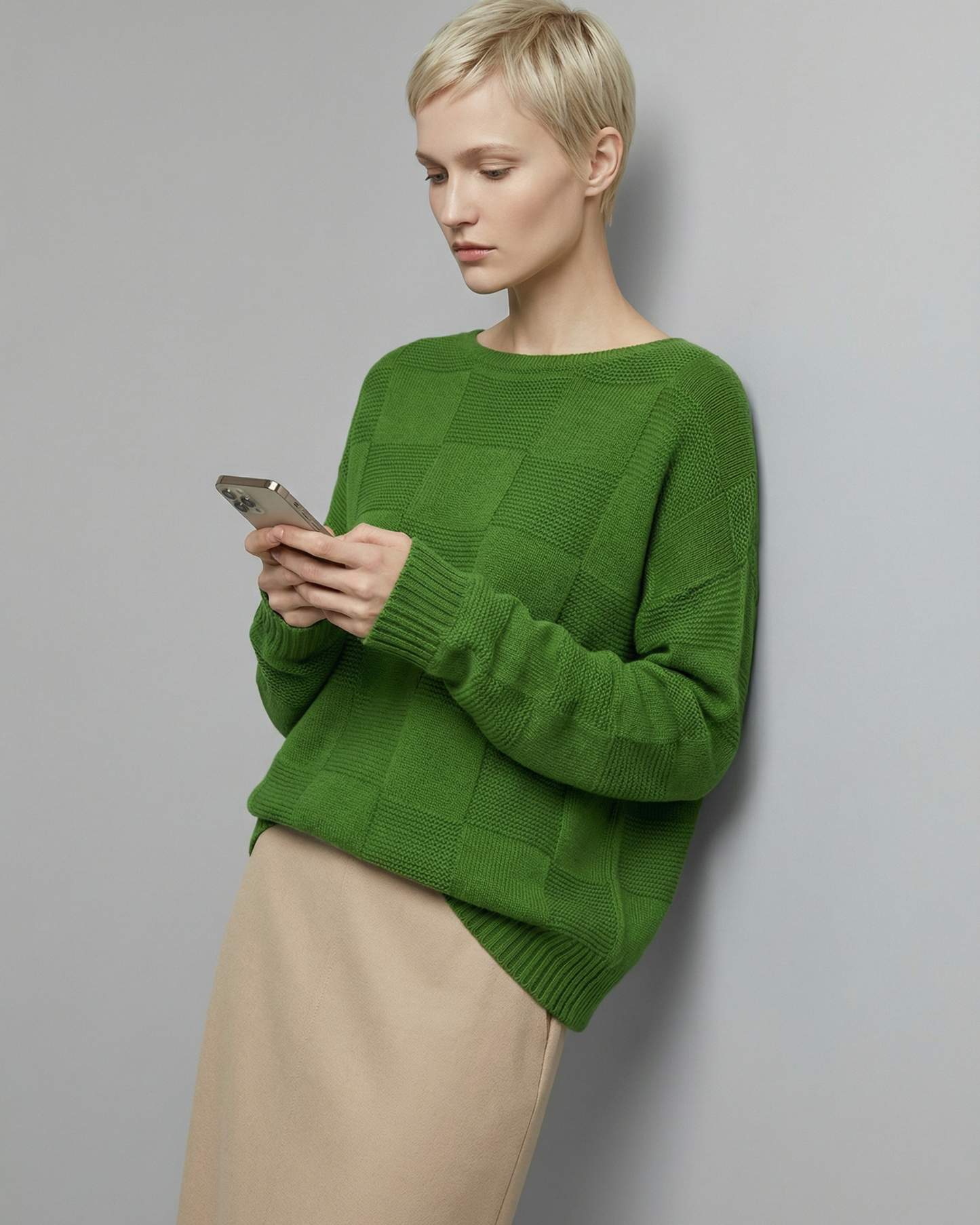 Textured Wool-Blend Knit - KN033