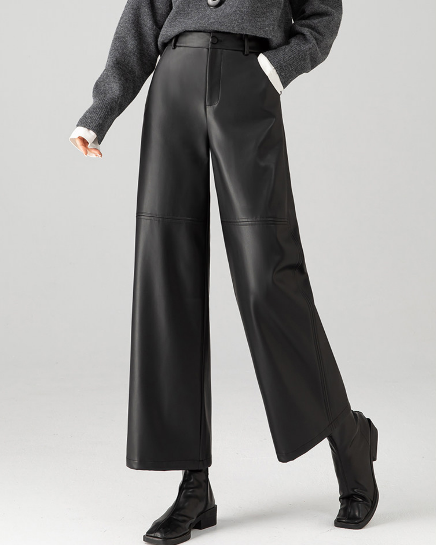 Ankle-Length Wide Pants - BT040