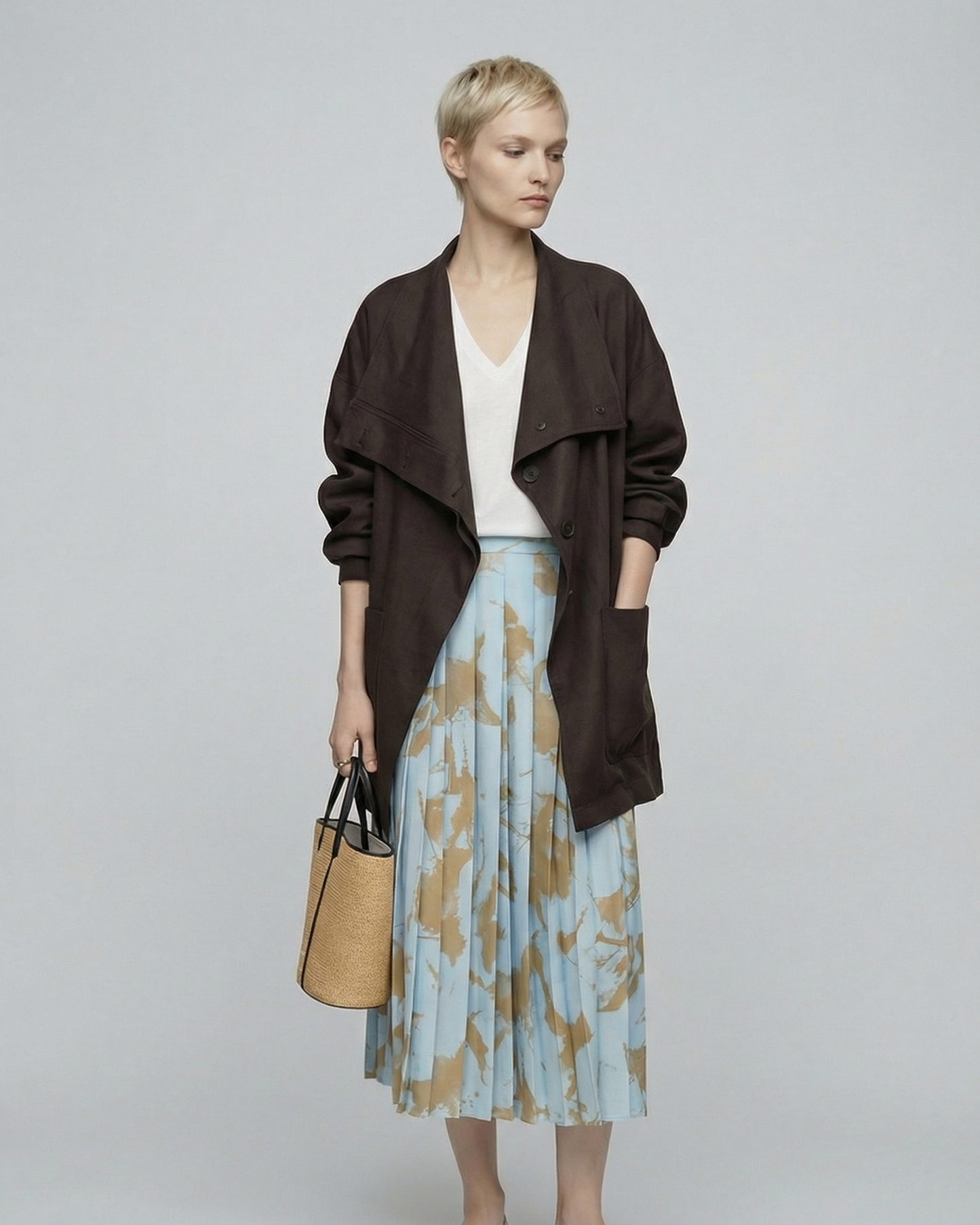 Oversized Draped Shirt - SH114